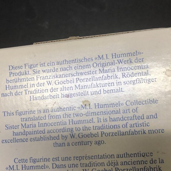 VTG. 1979 Goebel Collectors' Club Special Edition M.J. Hummel original box - Picture 8 of 8